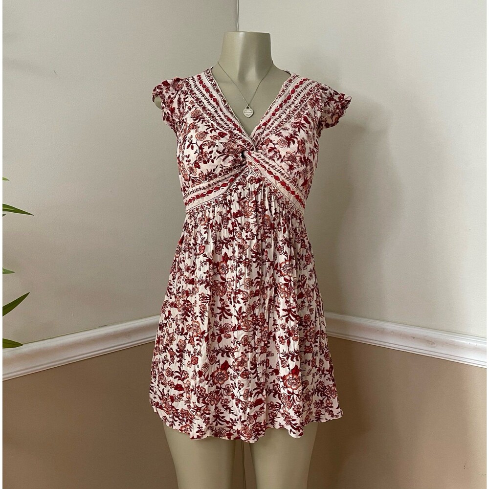 Angie Women’s Short Sleeve Floral Mini Dress